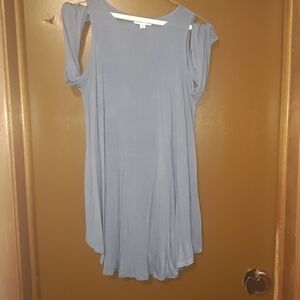Sleeveless Blue Dress